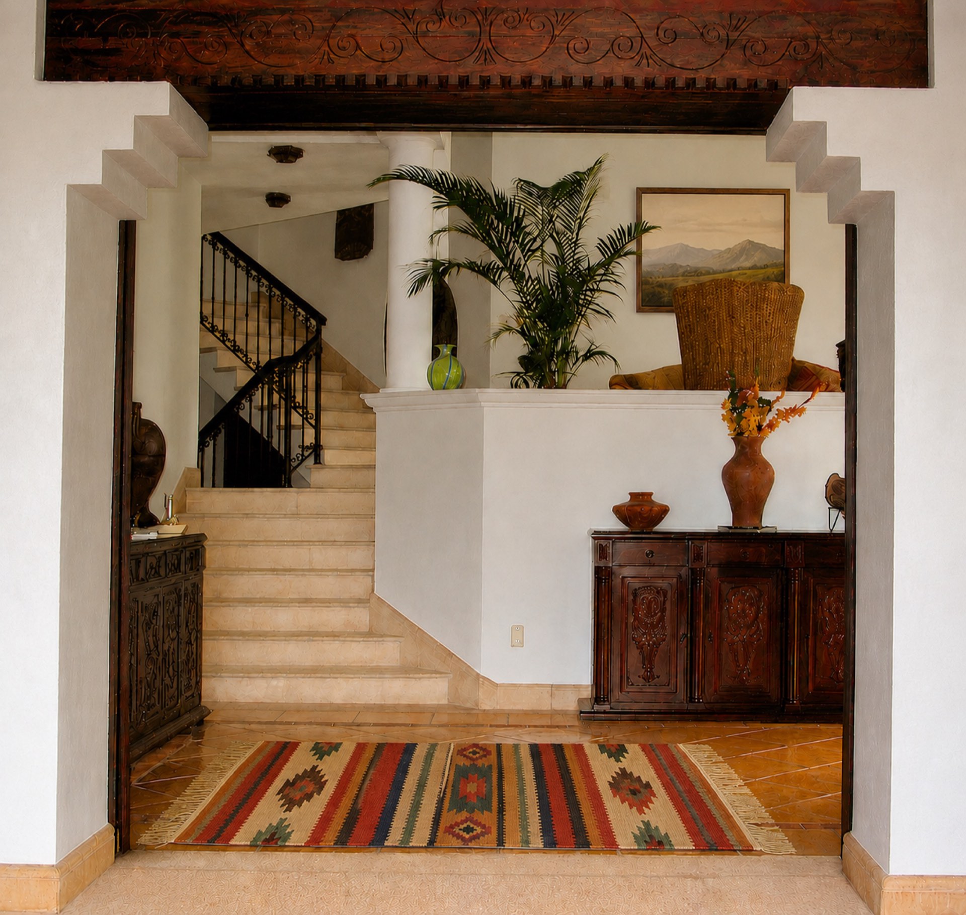 The entry into Casa Piazza